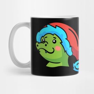 Christmas Jungle Face Crocodile Mug